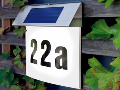 Huisnummer op zonne-energie Vision 1